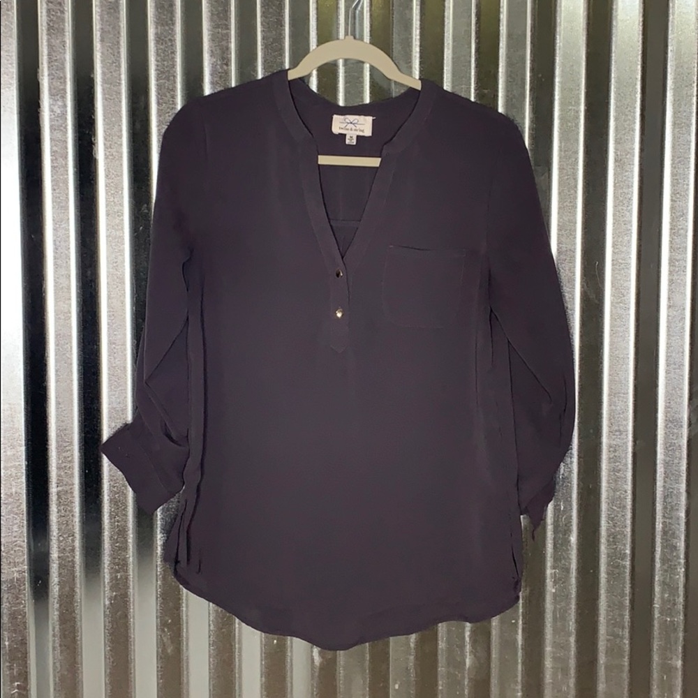 Charcoal gray women’s blouse
